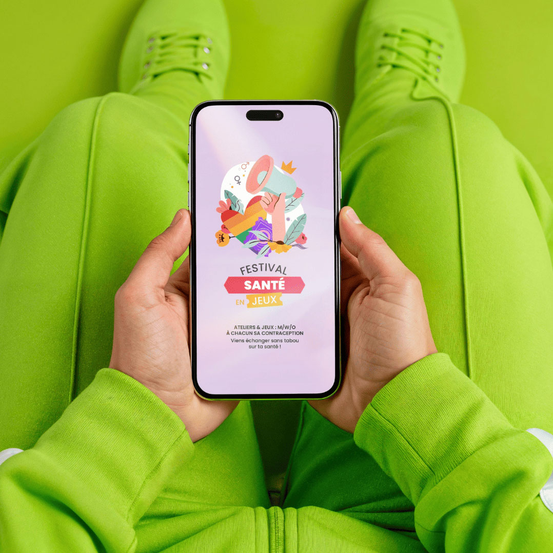 Festival Santé en jeu | application  - Exemple de travail de Madame C